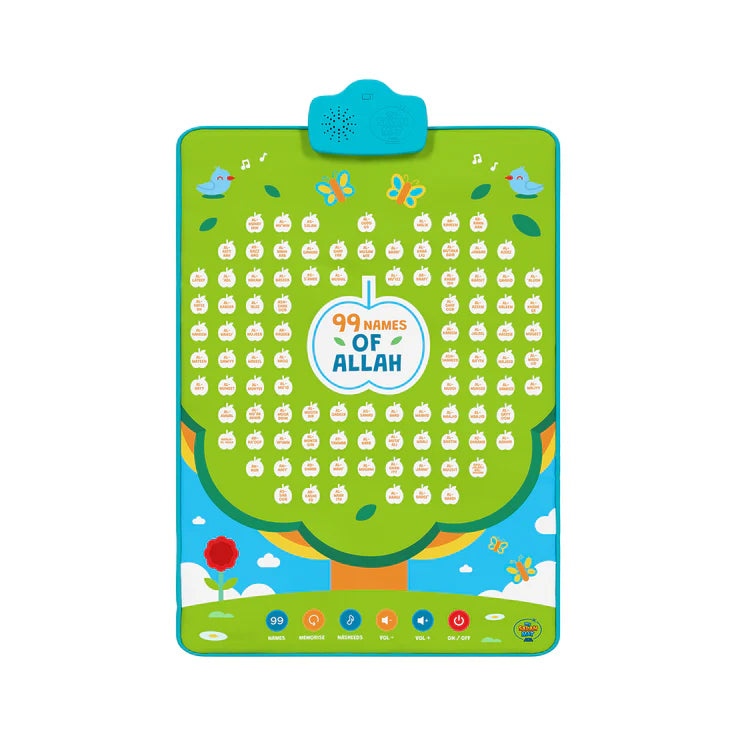 My Salah Mat - 99 Names of Allah Interactive Islamic Wall Art