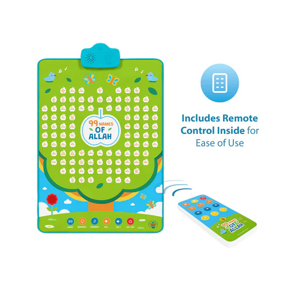 My Salah Mat - 99 Names of Allah Interactive Islamic Wall Art