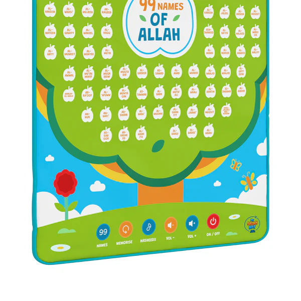 My Salah Mat - 99 Names of Allah Interactive Islamic Wall Art