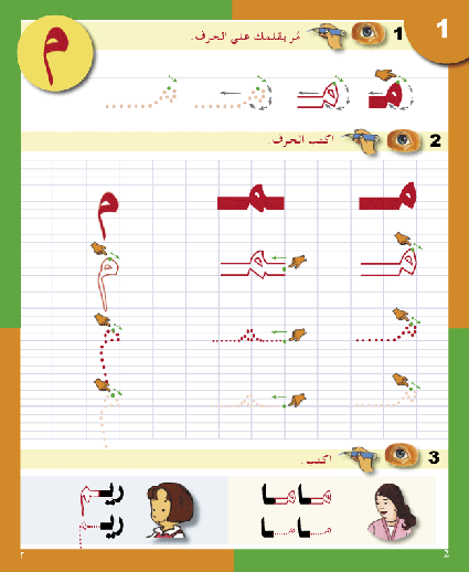 Arabic in Kindergarten Handwriting: KG level (5-6 Years) العربية في الروضة كراس الخط