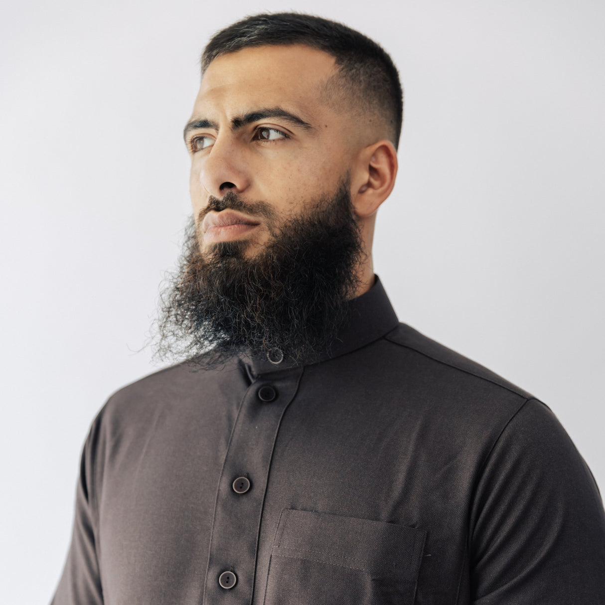 Daffah Youth Thoub (ABAYA) - Dark Brown TR5