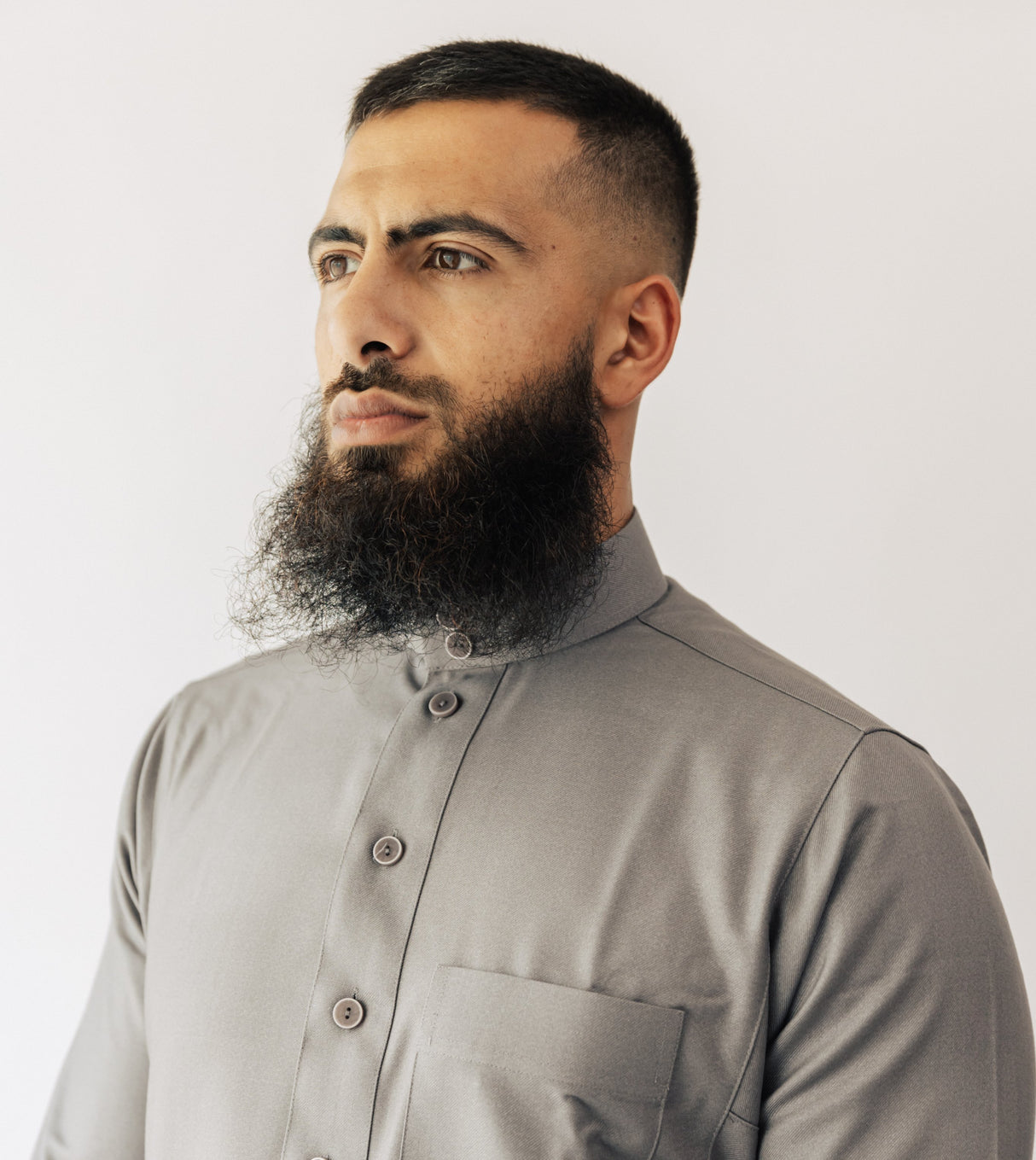 Daffah Youth Thoub (ABAYA) - Warm Grey TR2