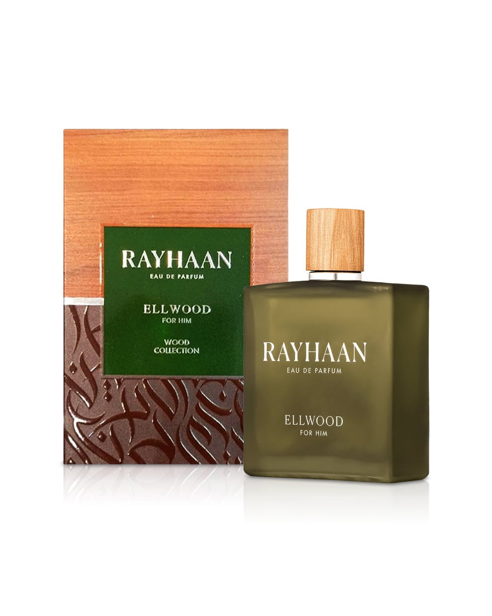 Rayhaan Ellwood Eau de Parfum bottle and packaging box