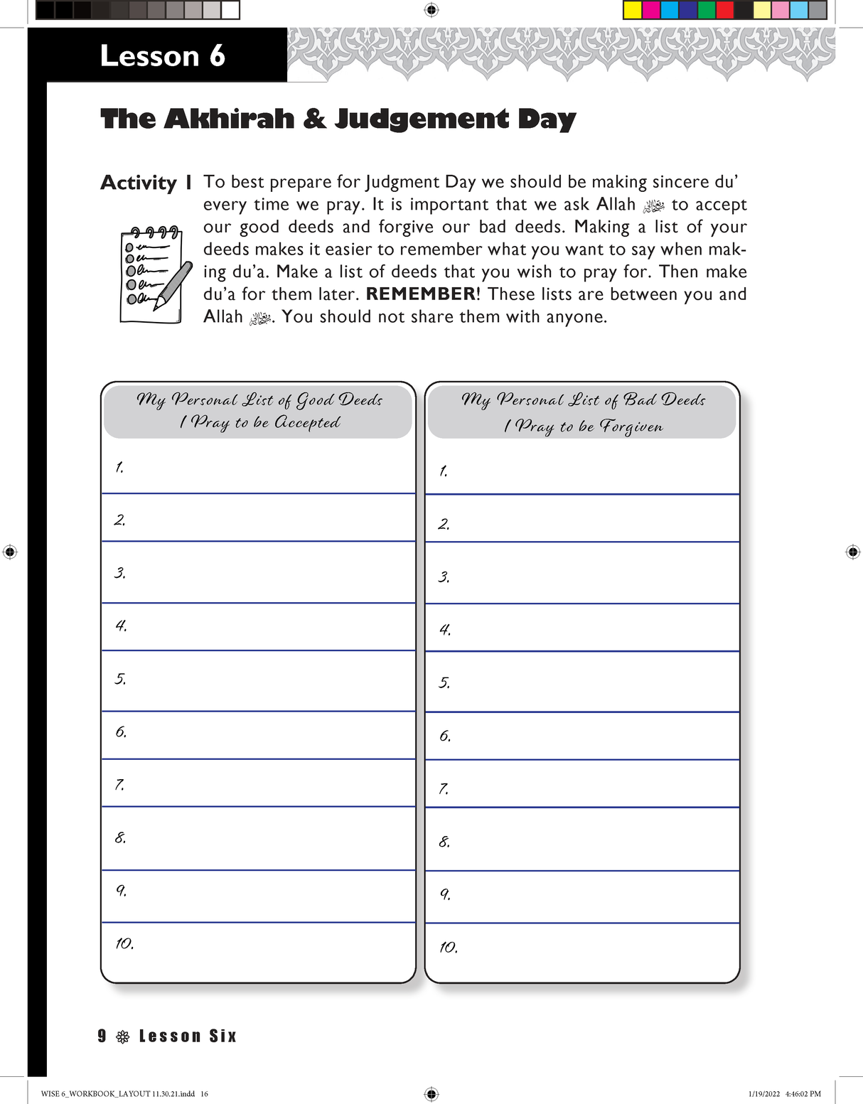 IQRA WISE Grade 6 Workbook