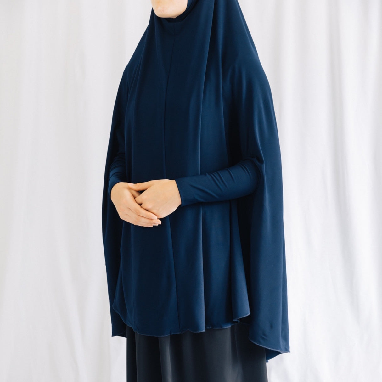 Premium Jilbab Sleeved Navy
