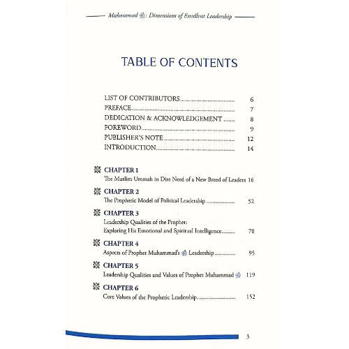 Muhammad SAW Dimensions of Excellent Leadership