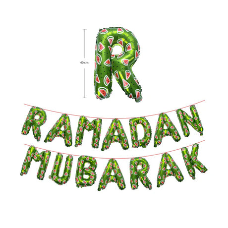 My Salah Mat - Ramadan Mubarak Deco Foil Letters