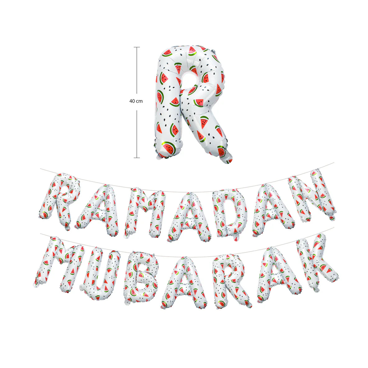 My Salah Mat - Ramadan Mubarak Deco Foil Letters