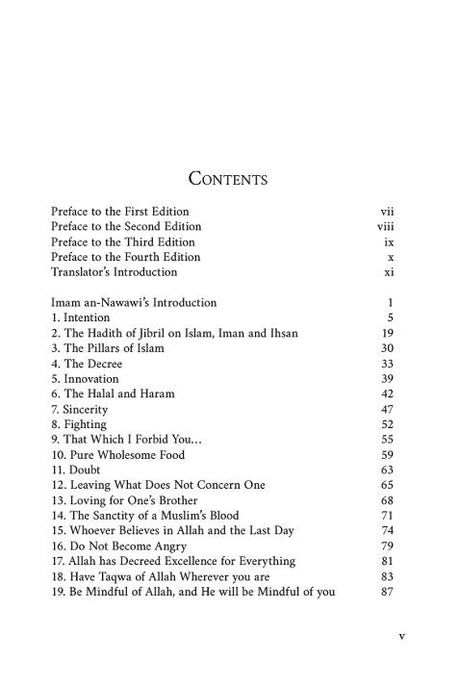 The Complete Forty Hadith Fourth Edition