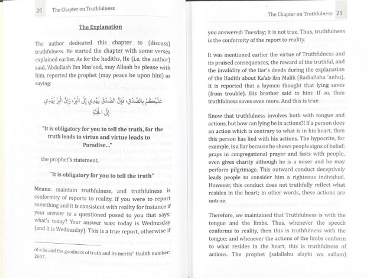 The Chapter on Truthfulness