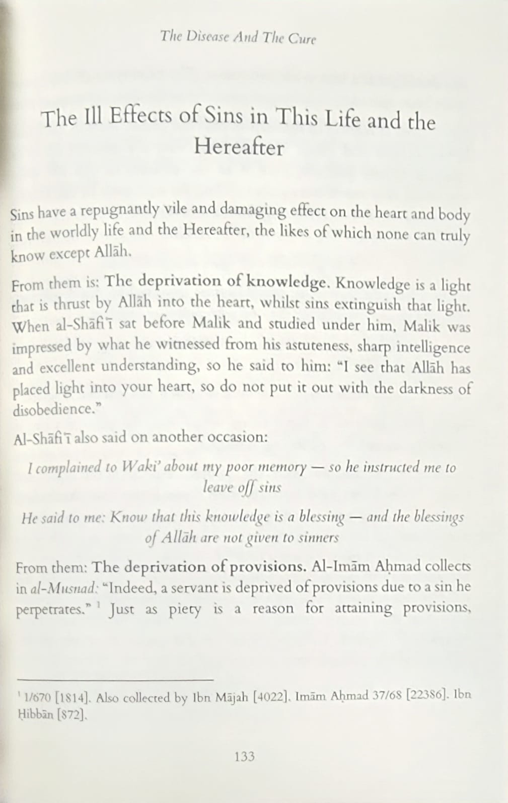 The Disease And The Cure Ibn Al-Qayyim