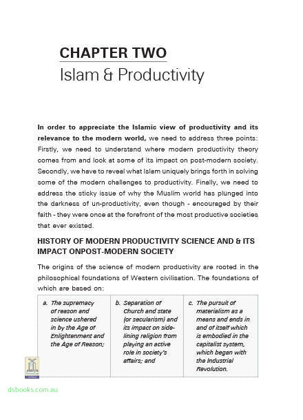 The Productive Muslim