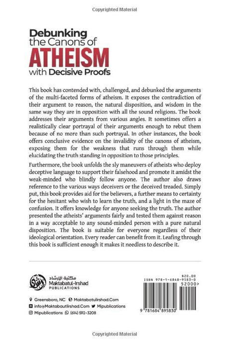 Debunking the Conons of Atheisim with Decisive Proofs