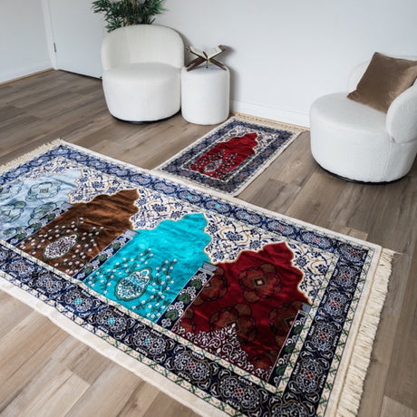 Whole Family Prayer Mat - Attached Imam Spot