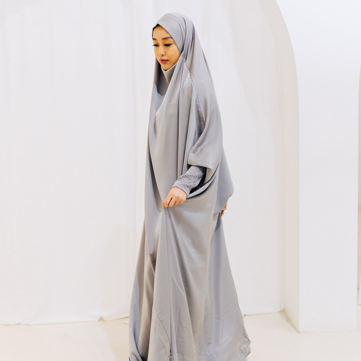 French Jilbab One Piece GREY