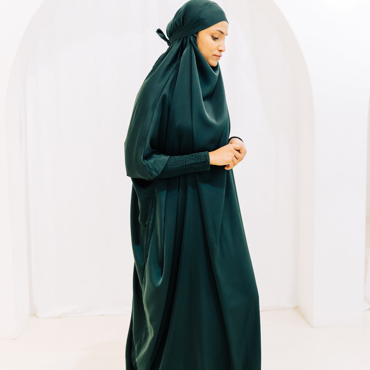 French Jilbab One Piece JUNGLE GREEN