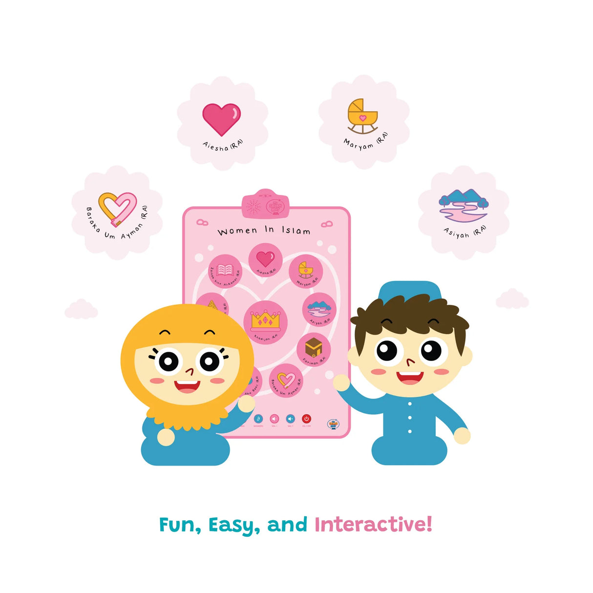 Interactive Islamic Wall Art - Women in Islam - My Salah Mat