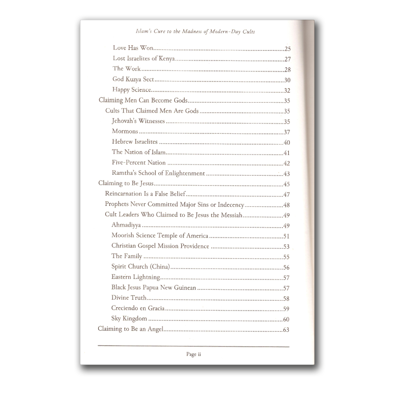 Islam's cure to the madness of Modern-Day Cults