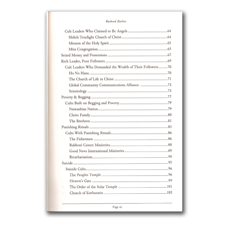 Islam's cure to the madness of Modern-Day Cults