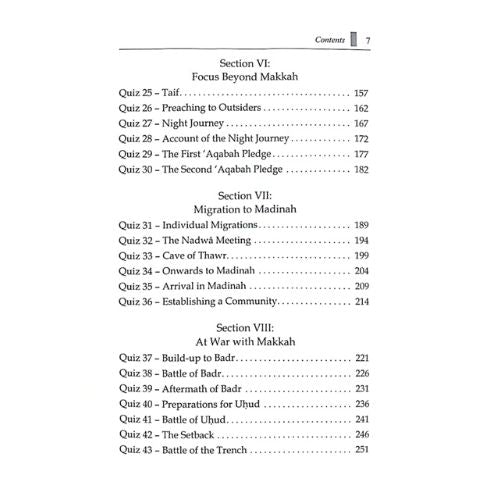 Life of Prophet Muhammad (SA) Quiz Book