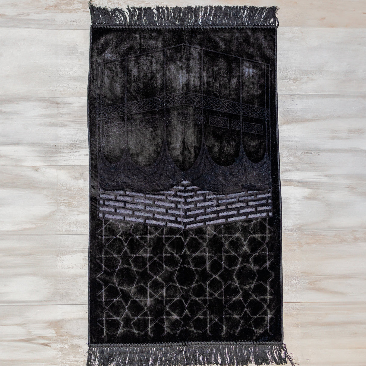 Luxurious Prayer Mat (70 X 115cm) Black