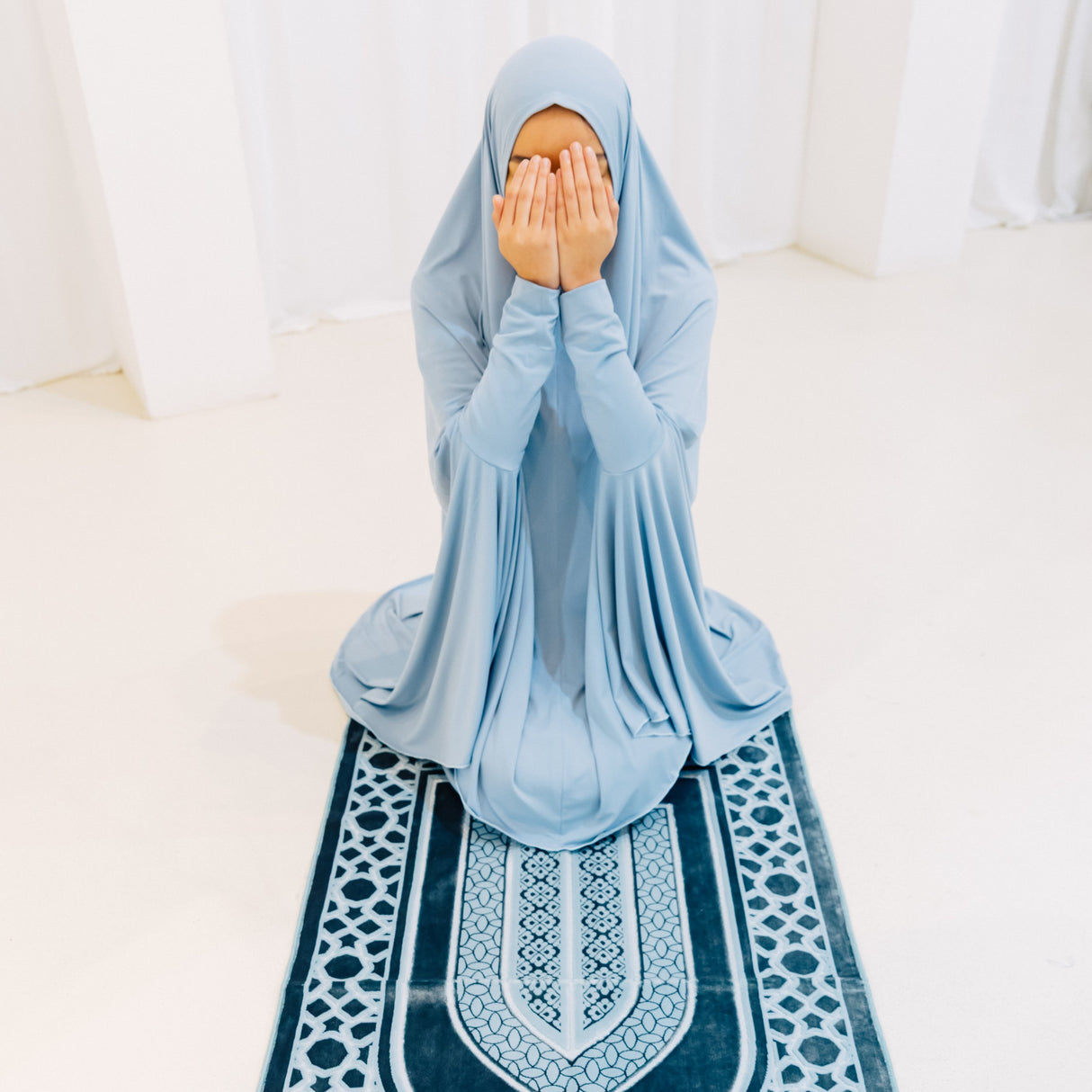 Premium Jilbab Sleeved AZURE