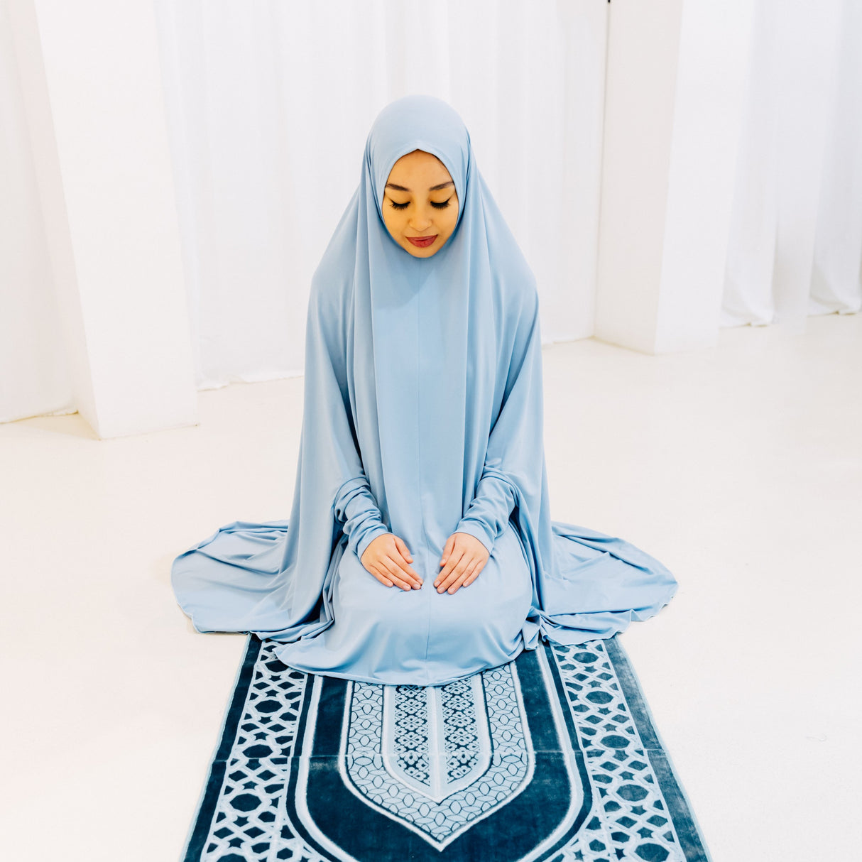 Premium Jilbab Sleeved AZURE