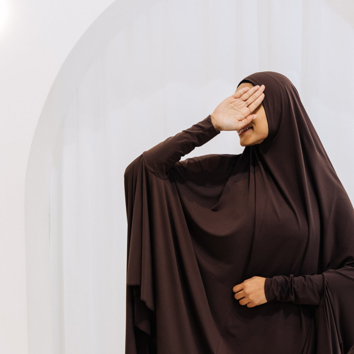 Premium Jilbab Sleeved BROWN