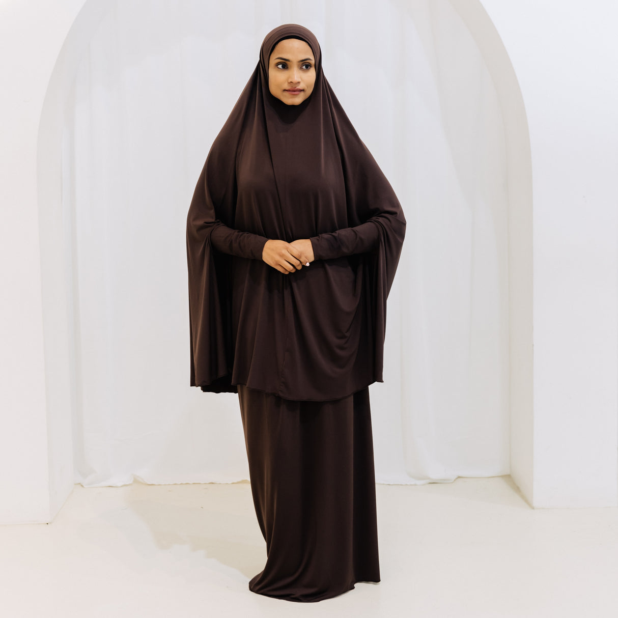 Premium Jilbab Sleeved BROWN
