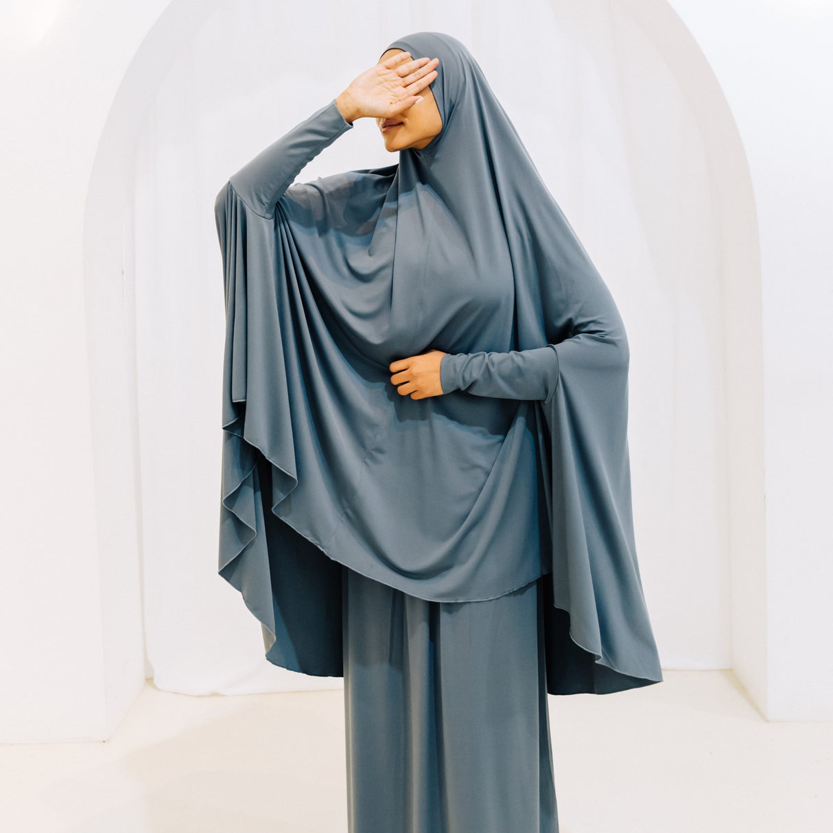 Premium Jilbab Sleeved GREY