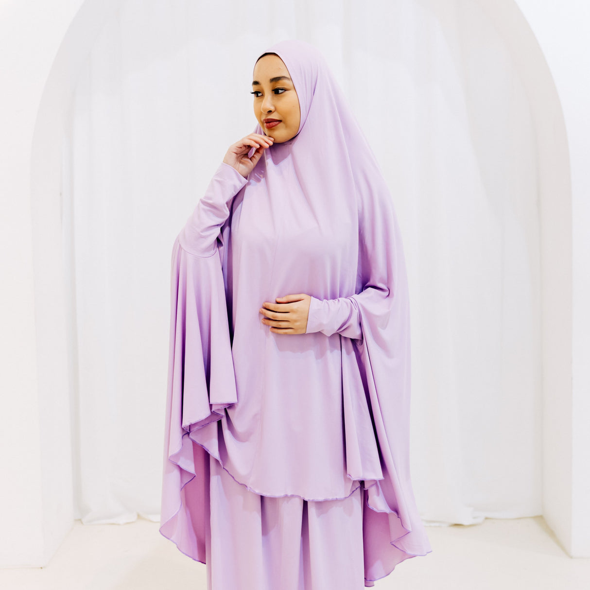 Premium Jilbab Sleeved LILAC