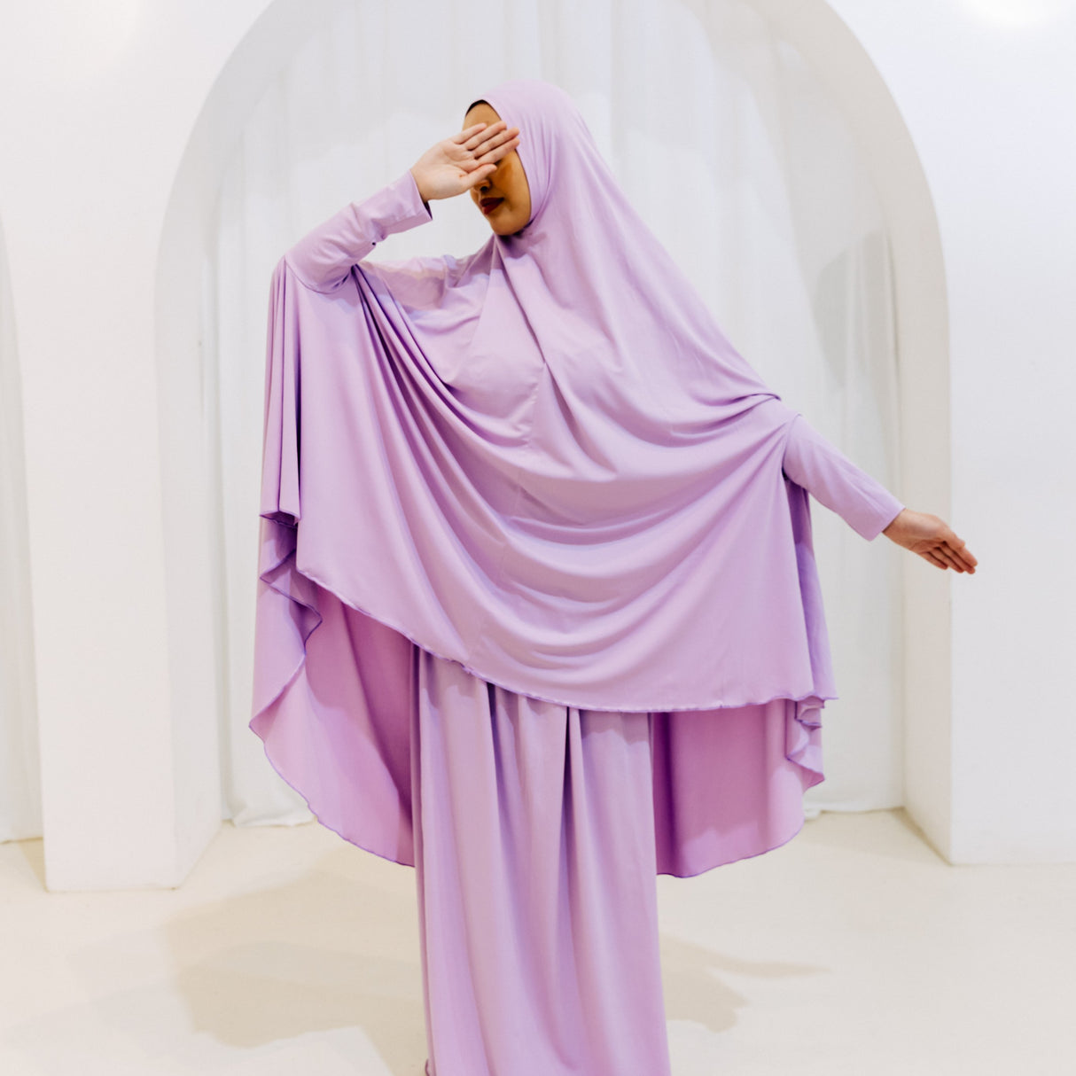 Premium Jilbab Sleeved LILAC