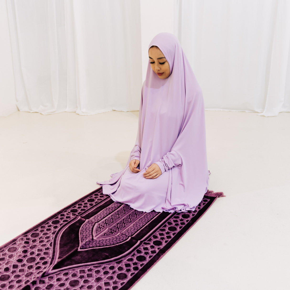 Premium Jilbab Sleeved LILAC