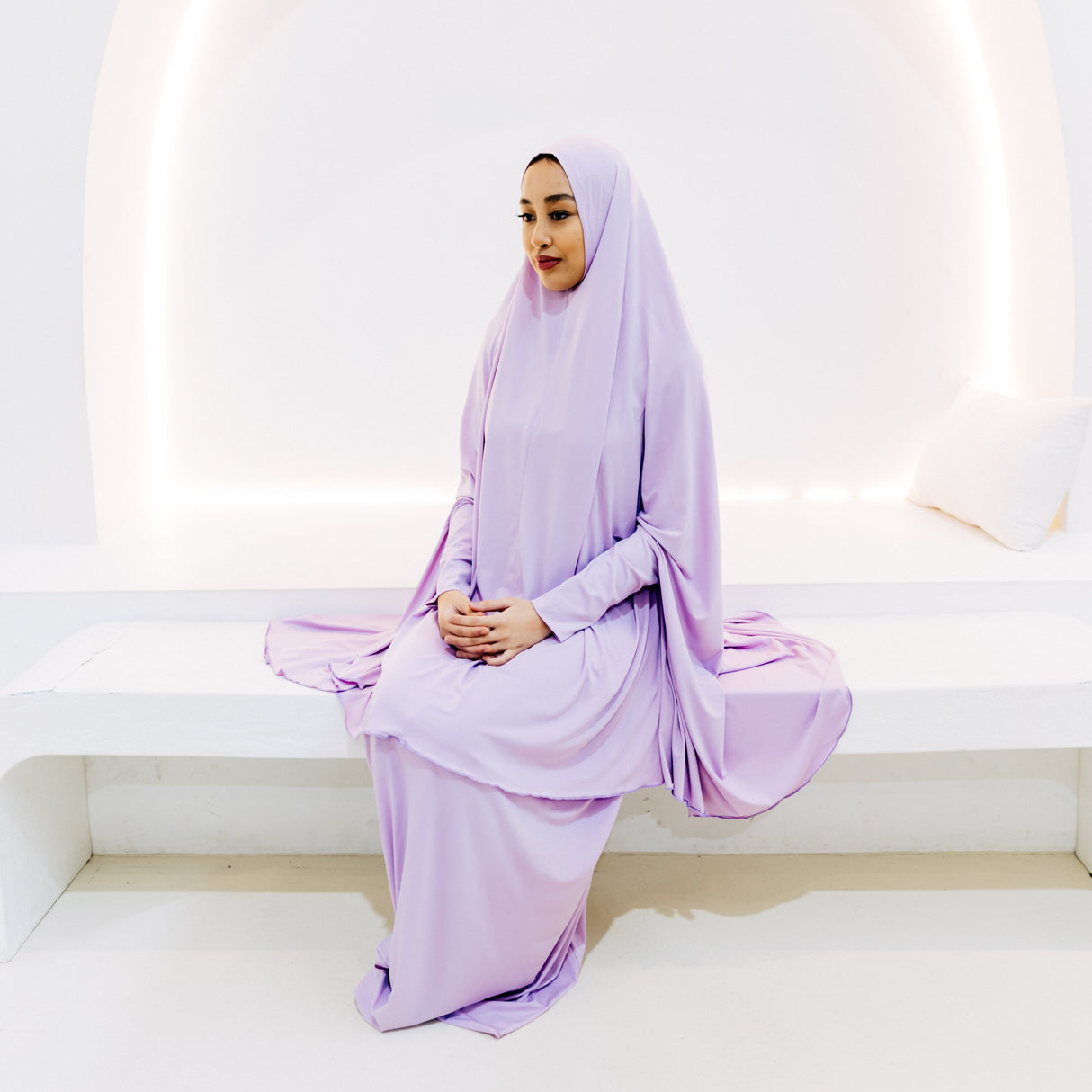 Premium Jilbab Sleeved LILAC