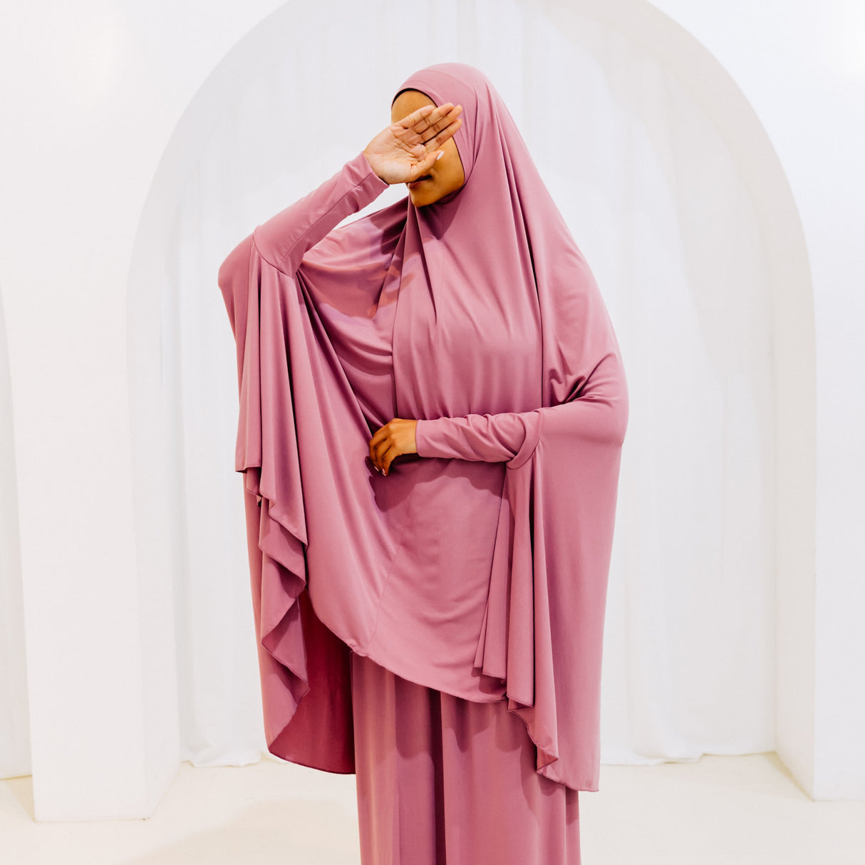 Premium Jilbab Sleeved PINK