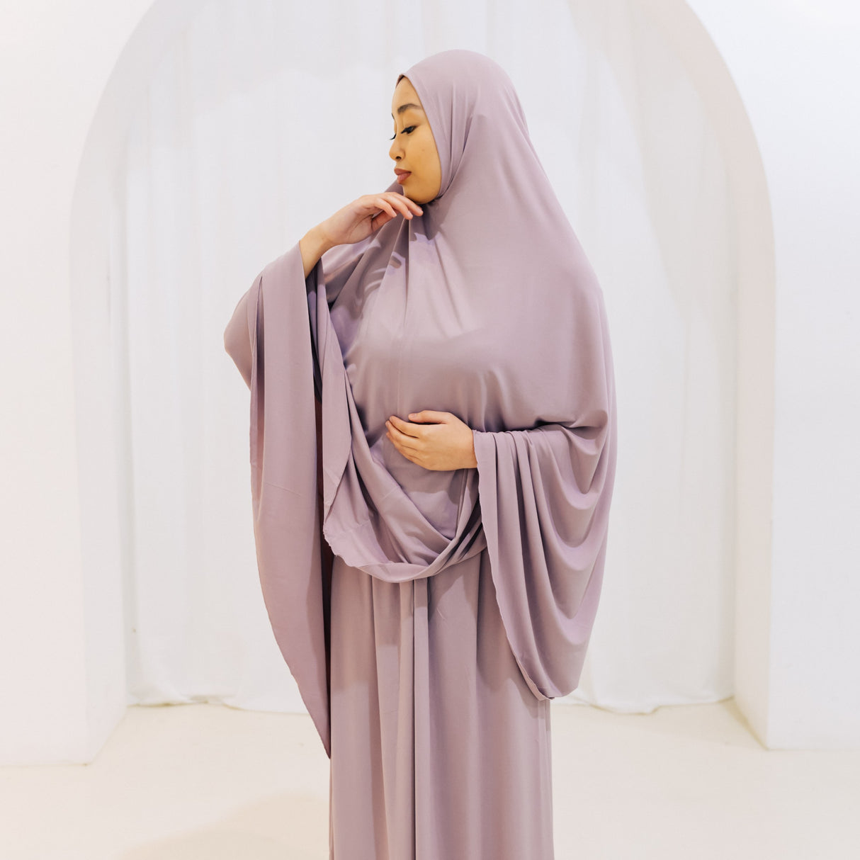 Premium Jilbab PASTEL PURPLE