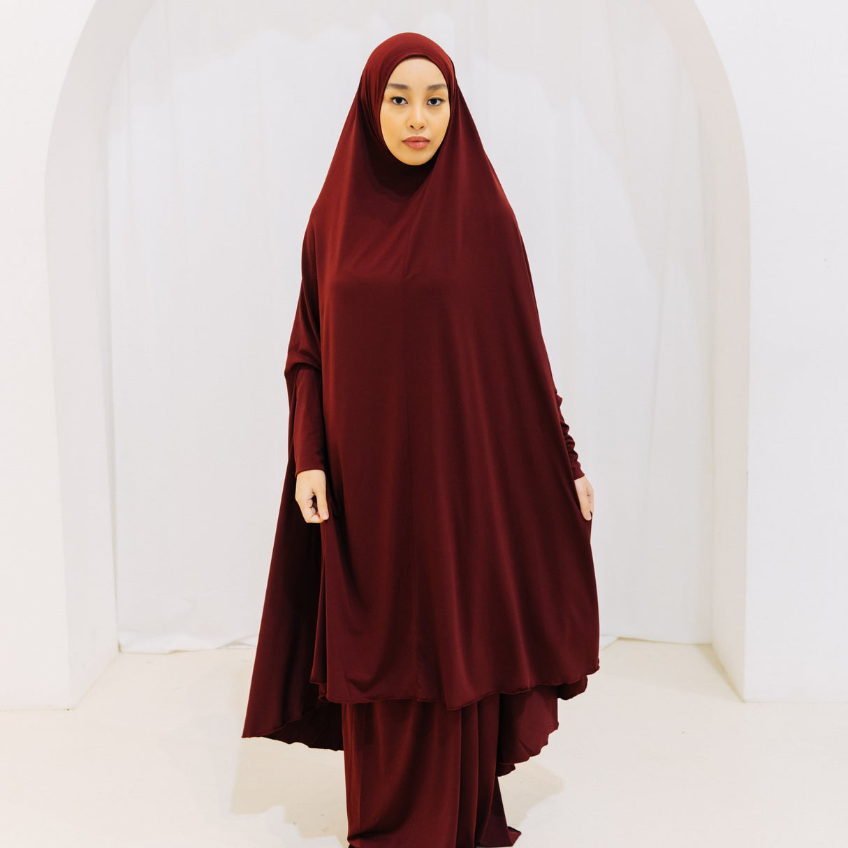 Premium XL Jilbab Sleeved MAROON