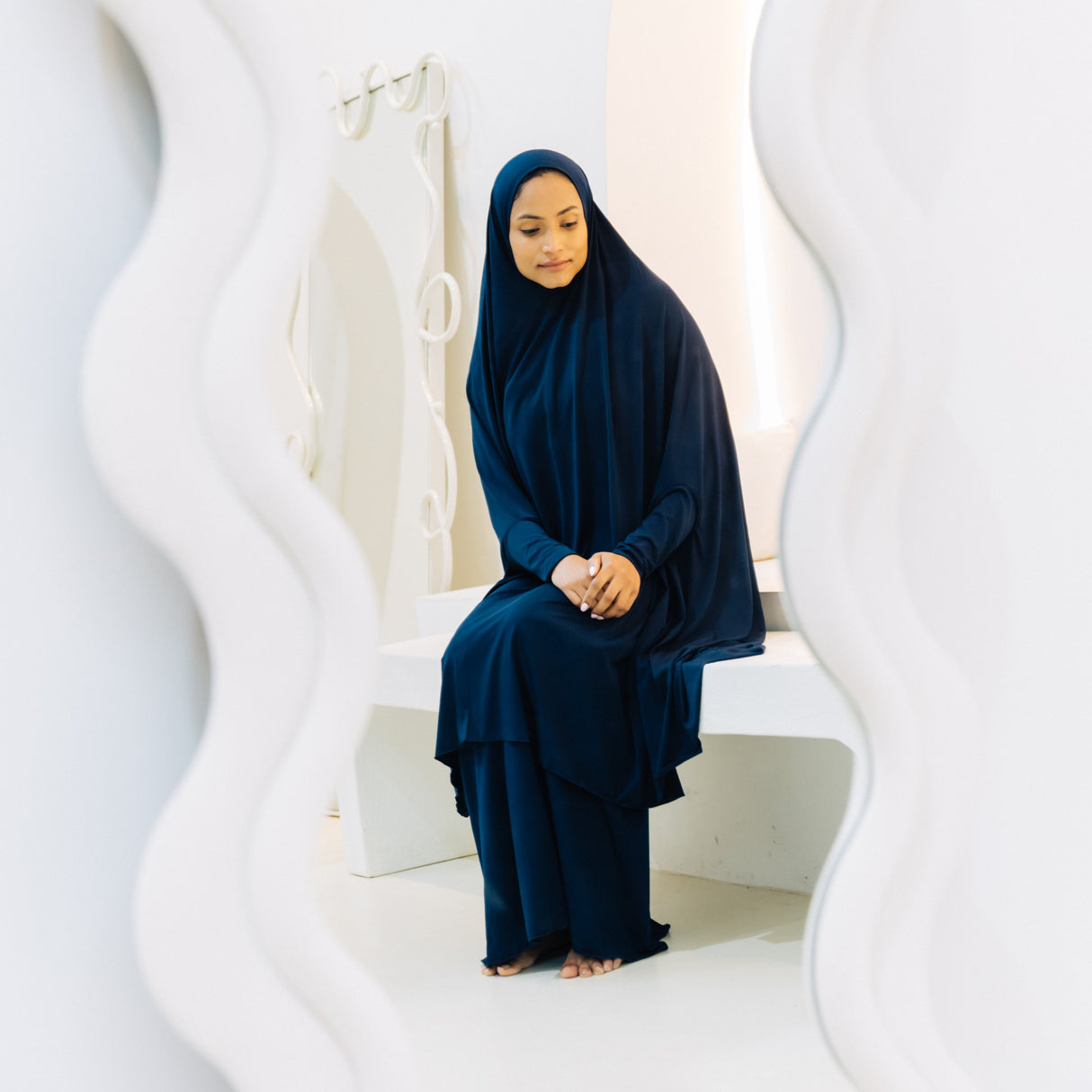 Premium XL Jilbab Sleeved NAVY