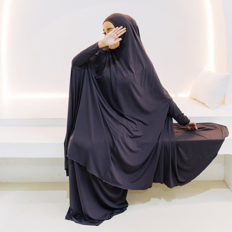 Premium XL Jilbab Sleeved TAUPE