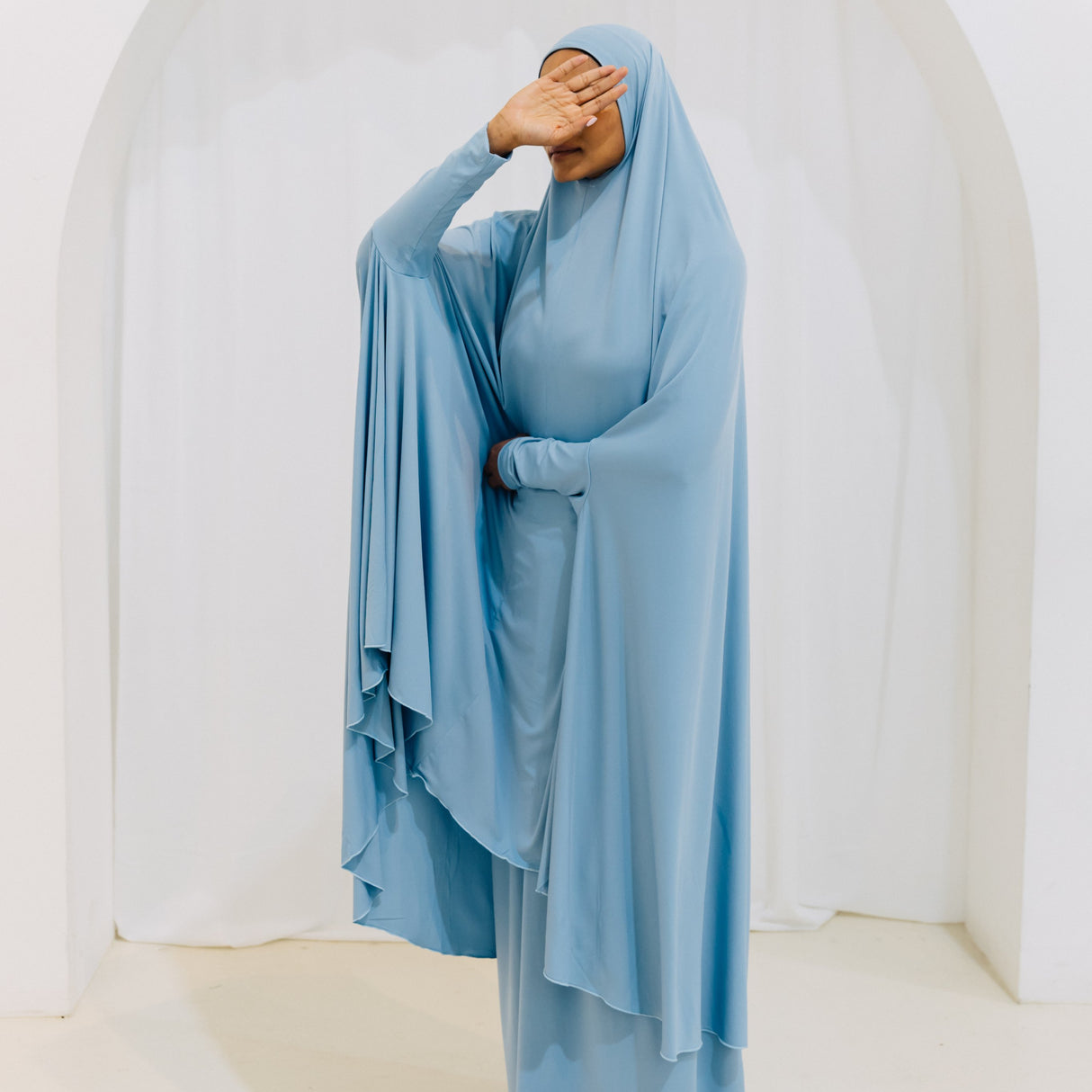Premium XL Jilbab Sleeved AZURE