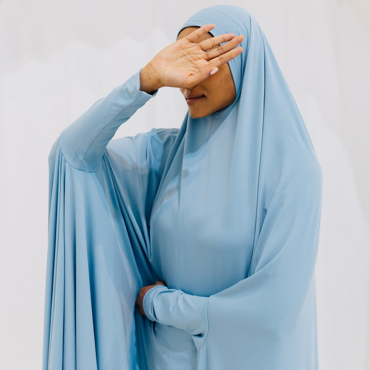 Premium XL Jilbab Sleeved AZURE