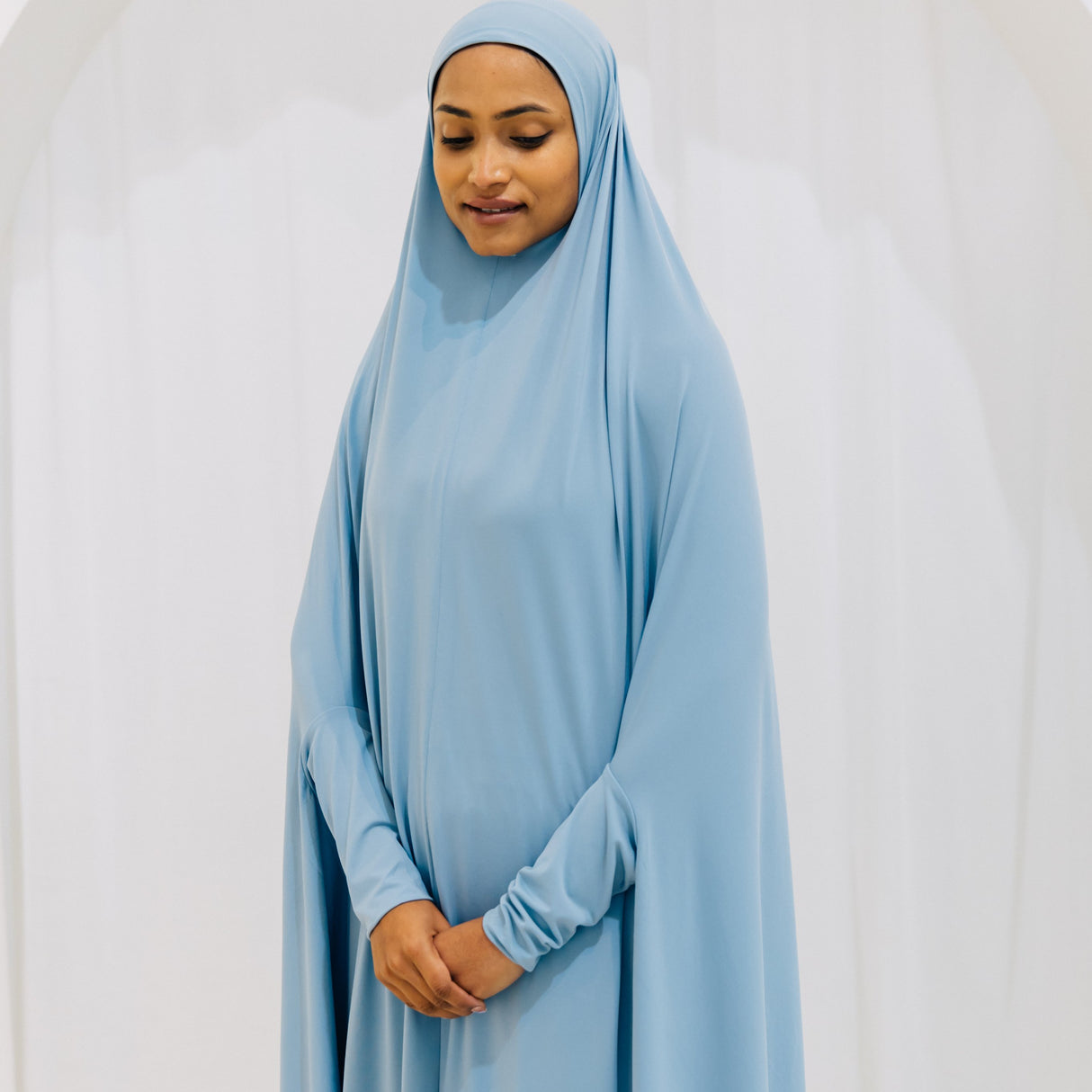 Premium XL Jilbab Sleeved AZURE