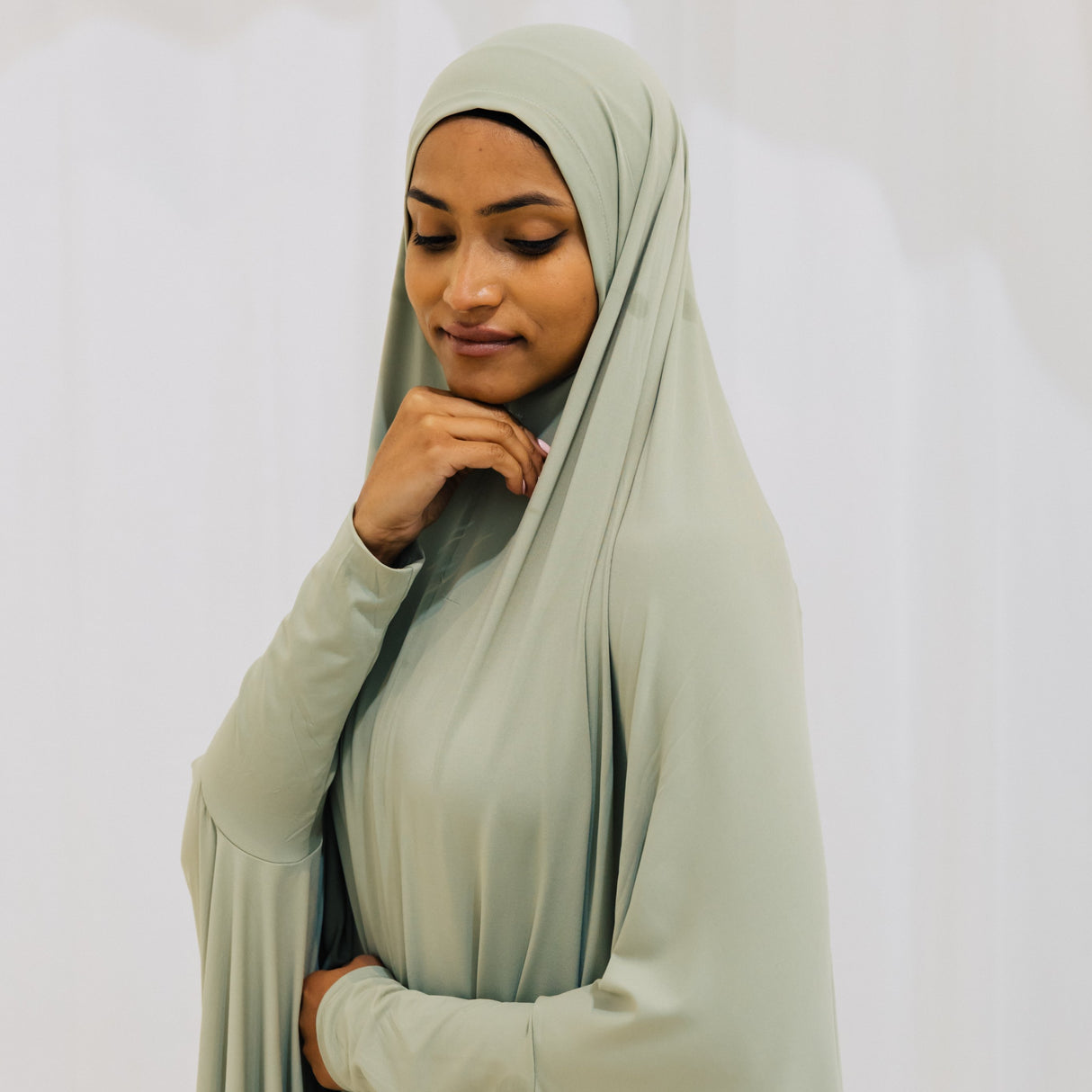 Premium XL Jilbab Sleeved LAUREL GREEN