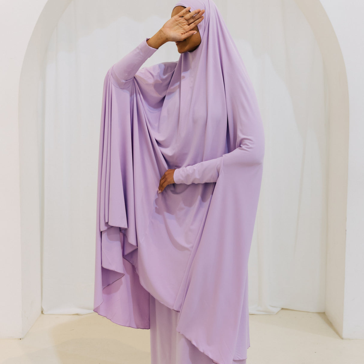 Premium XL Jilbab Sleeved LILAC
