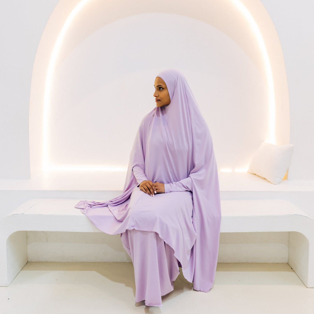 Premium XL Jilbab Sleeved LILAC