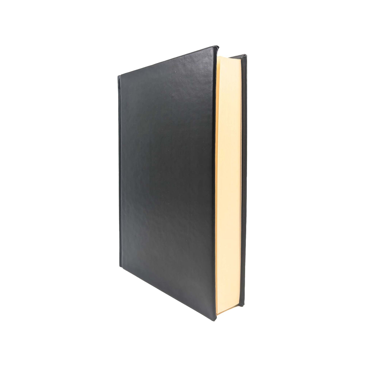 Noble Quran Text, Transliteration and Translation Leather Cover - Black