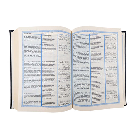 Noble Quran Text, Transliteration and Translation Leather Cover - Pink