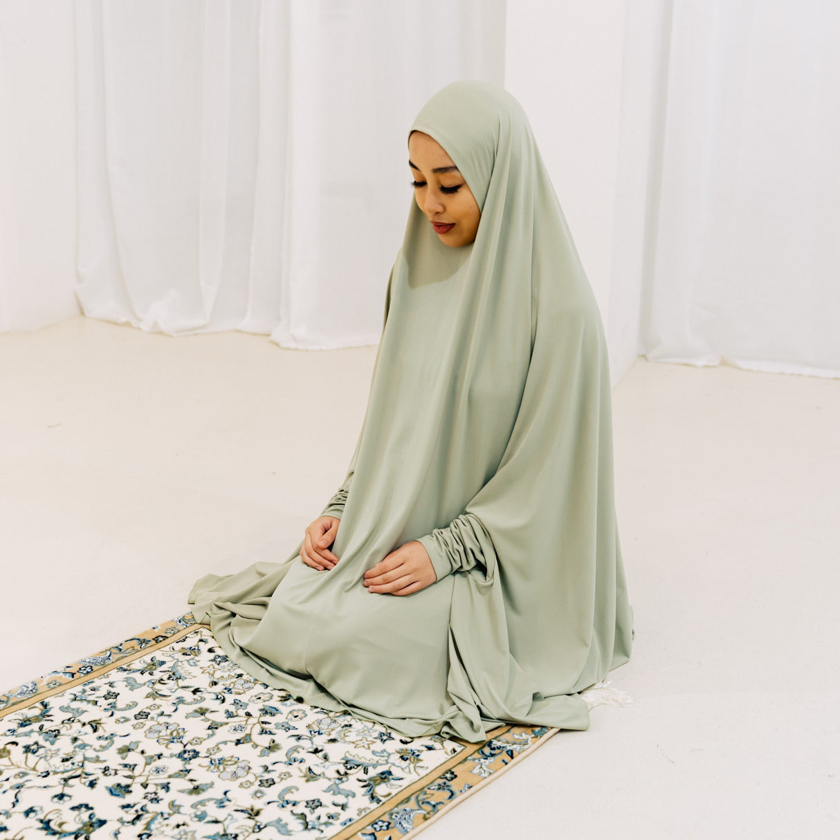 Premium Jilbab Sleeved LAUREL GREEN