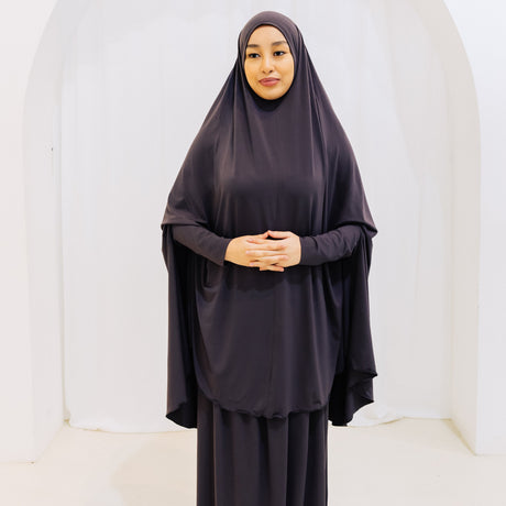 Premium Jilbab Sleeved Taupe