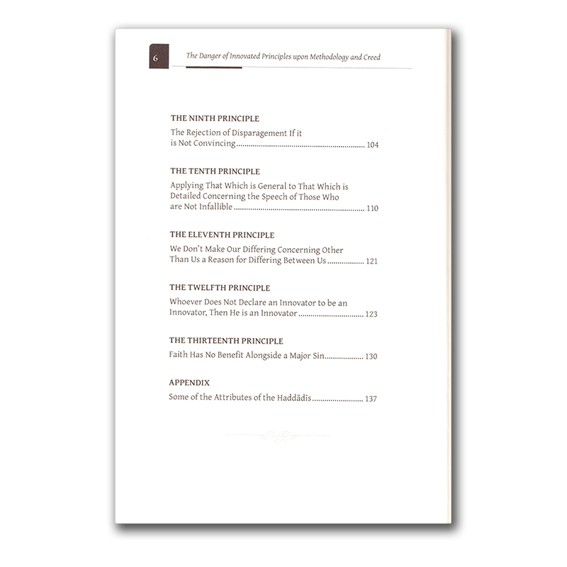 The Danger Of Innovated Principles Upon Methodology & Creed